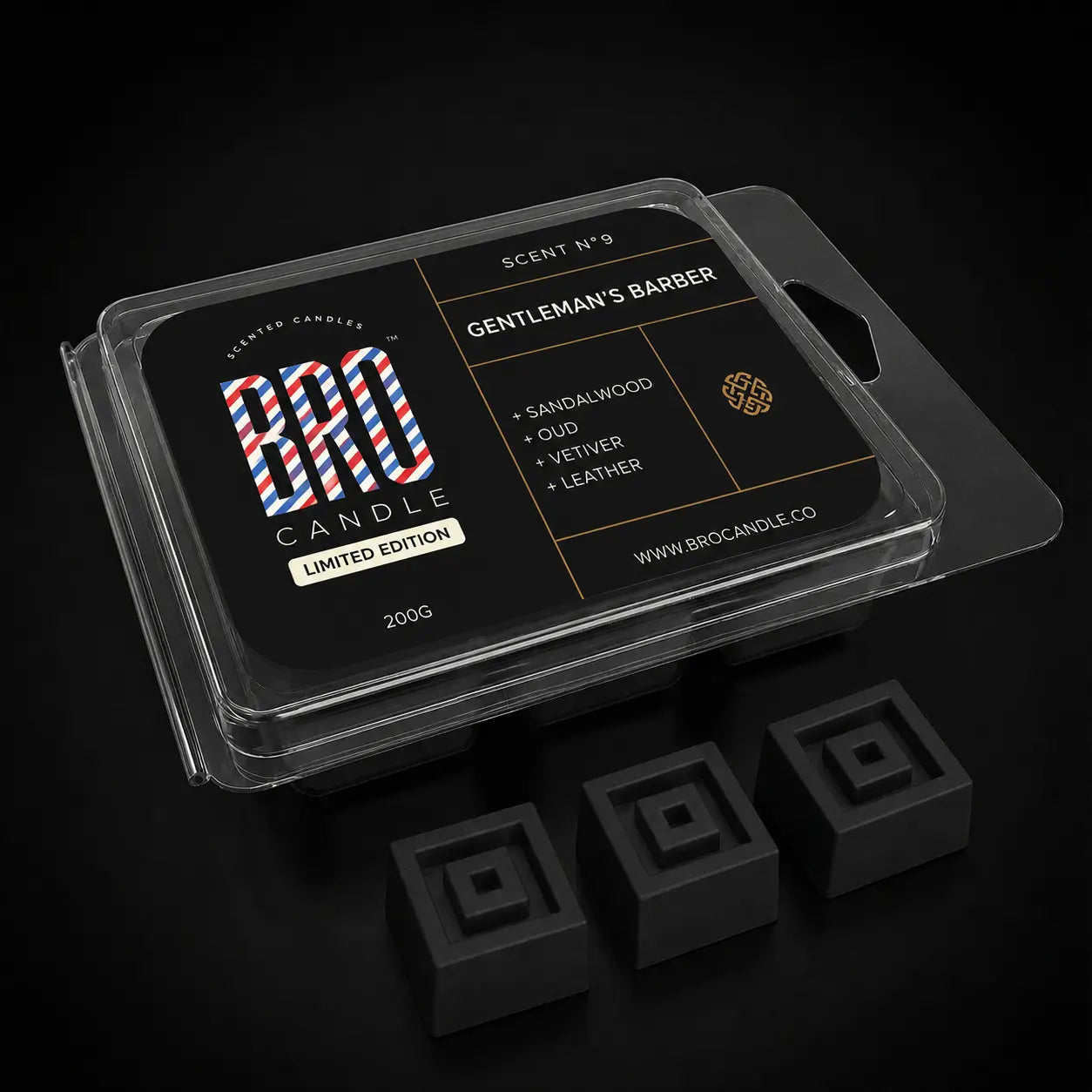 Gentlemans Barber Wax Melts Bro Candle