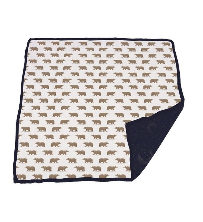 Goodnight Bear & Midnight Moon Bamboo Newcastle Blanket