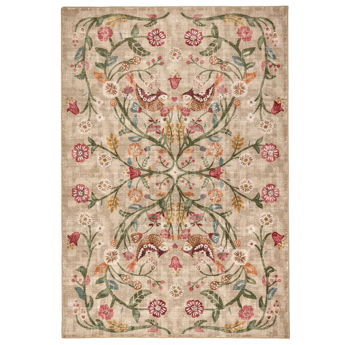 Eco-Washable Heritage Garden Rug