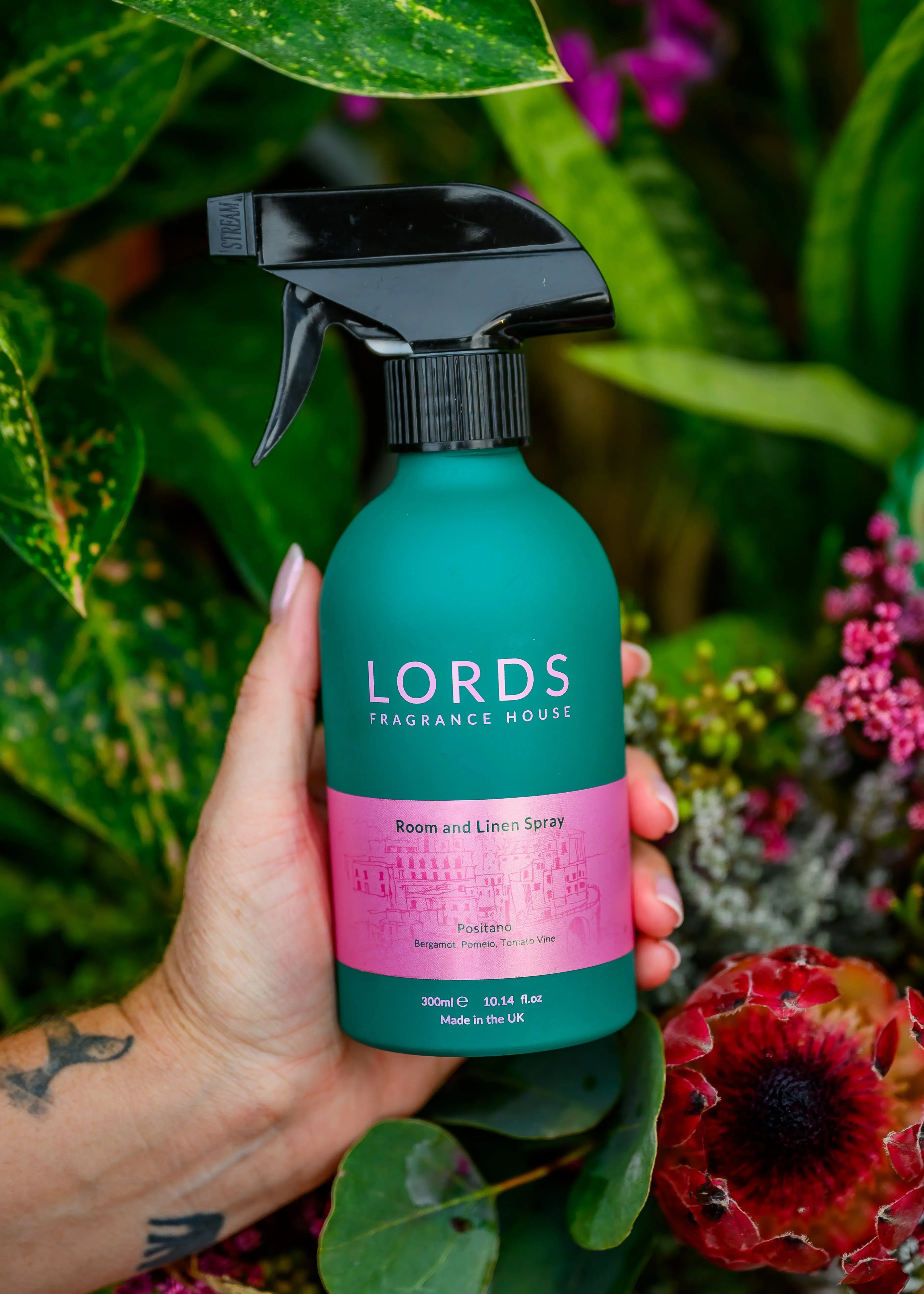 Green Aluminium Room & Linen Spray LORDS Fragrance House