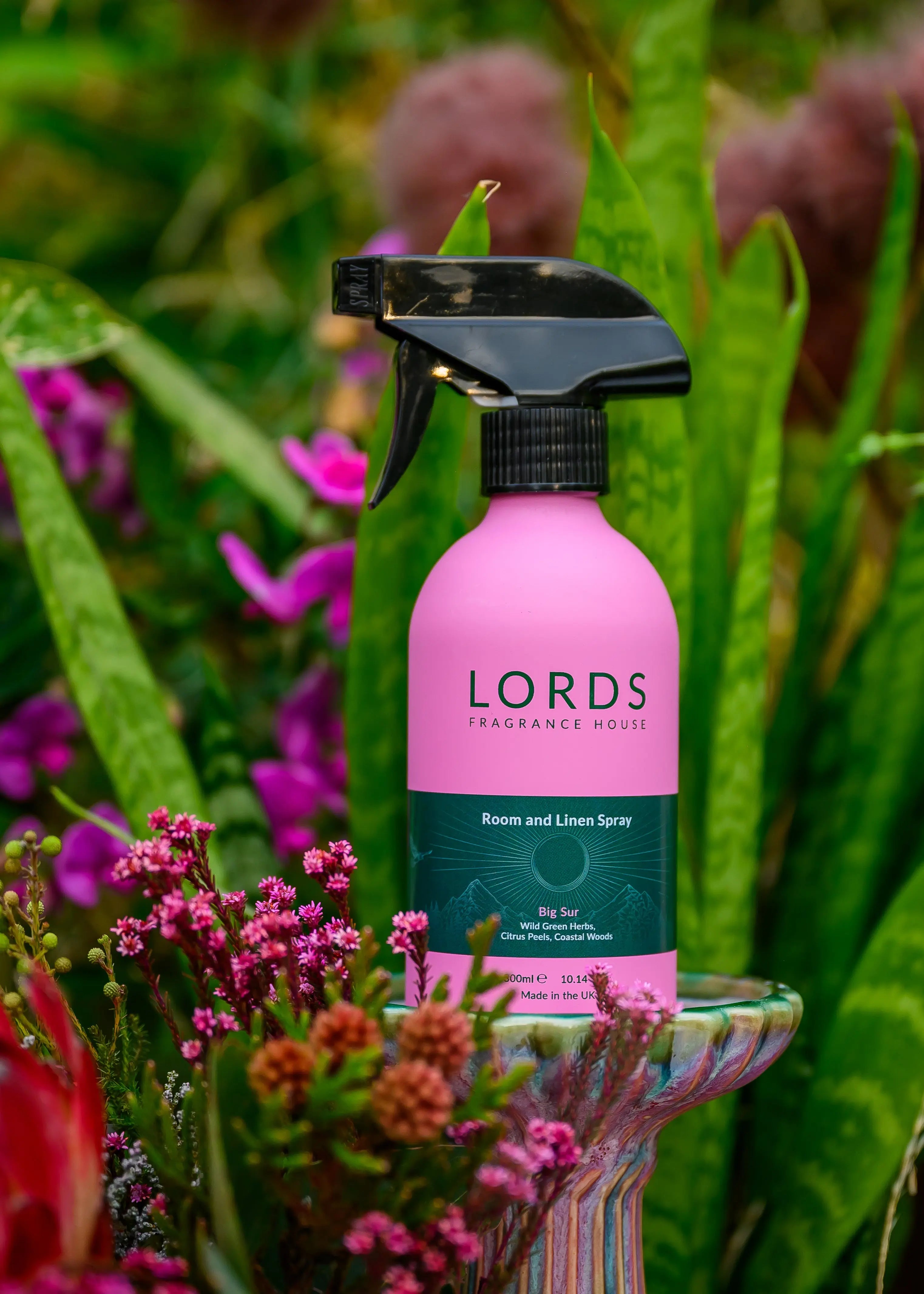 Pink Aluminium Room & Linen Spray LORDS Fragrance House