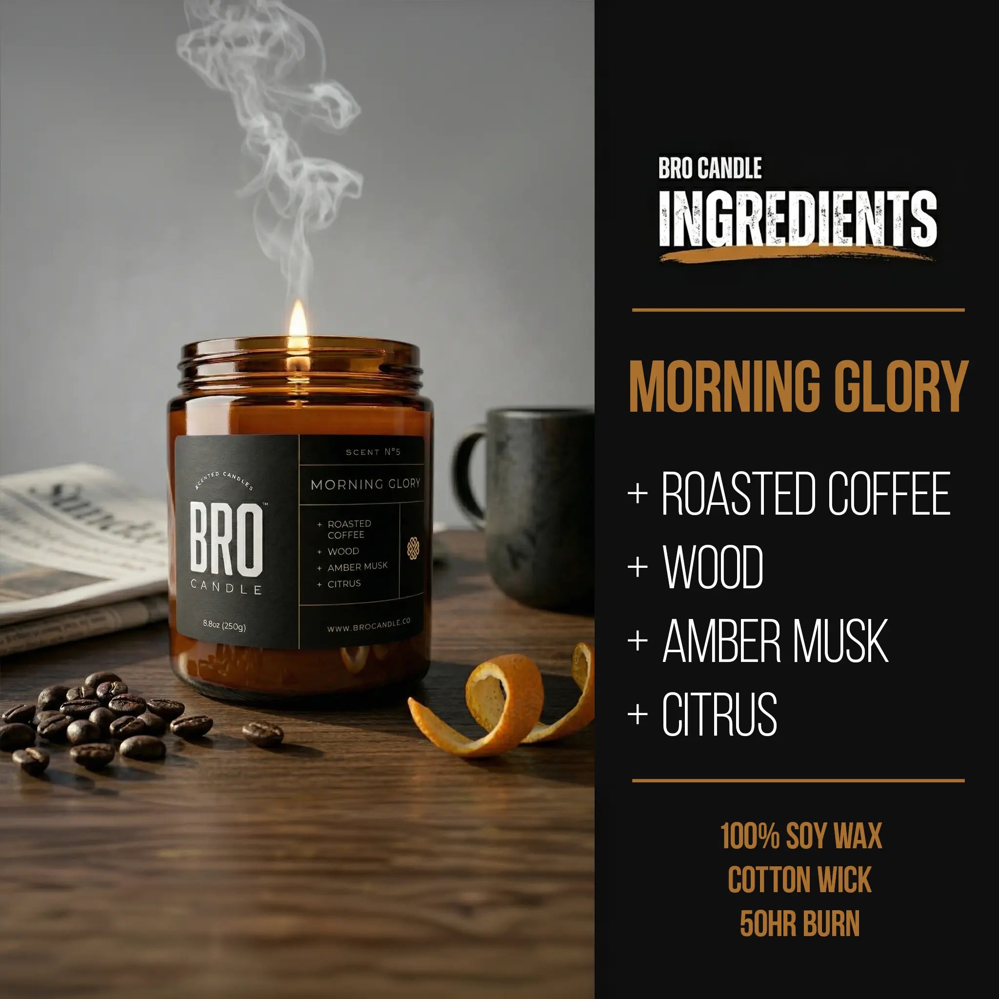 The Morning Glory Candle Bro Candle