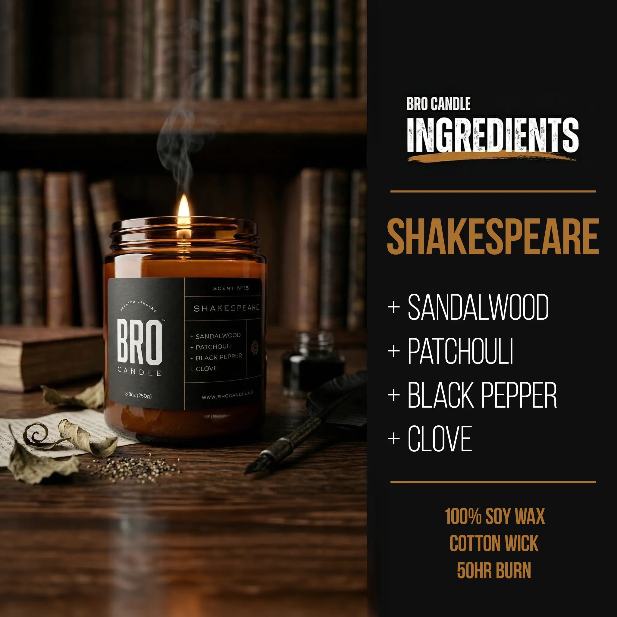 The Shakespeare Candle Bro Candle