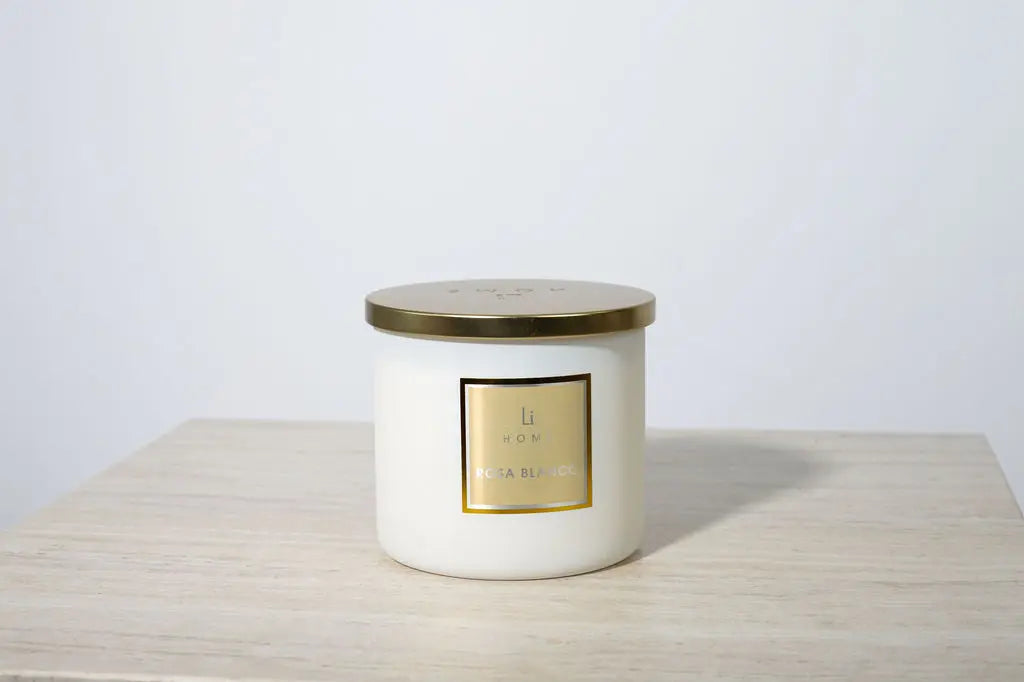 Rosa Blanco - 3 Wick Luxury Candle 1kg Lifestyle Home Collection