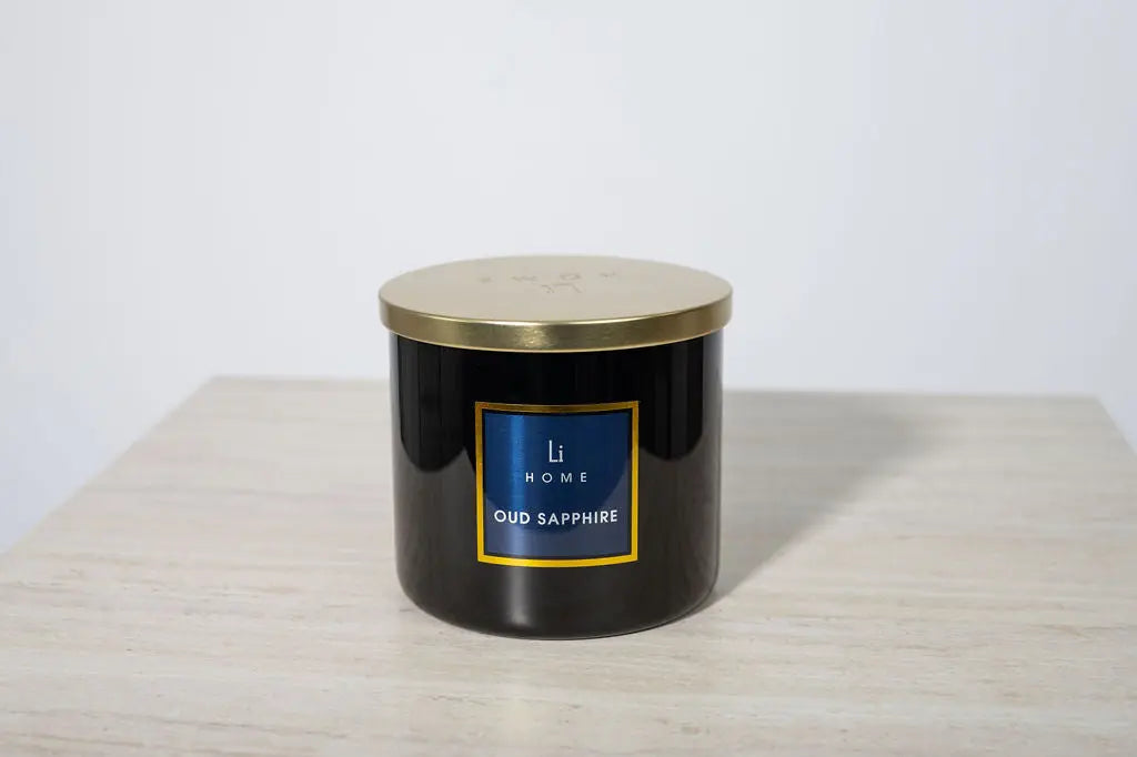 Oud Sapphire - 3 Wick Luxury Candle 1kg Lifestyle Home Collection