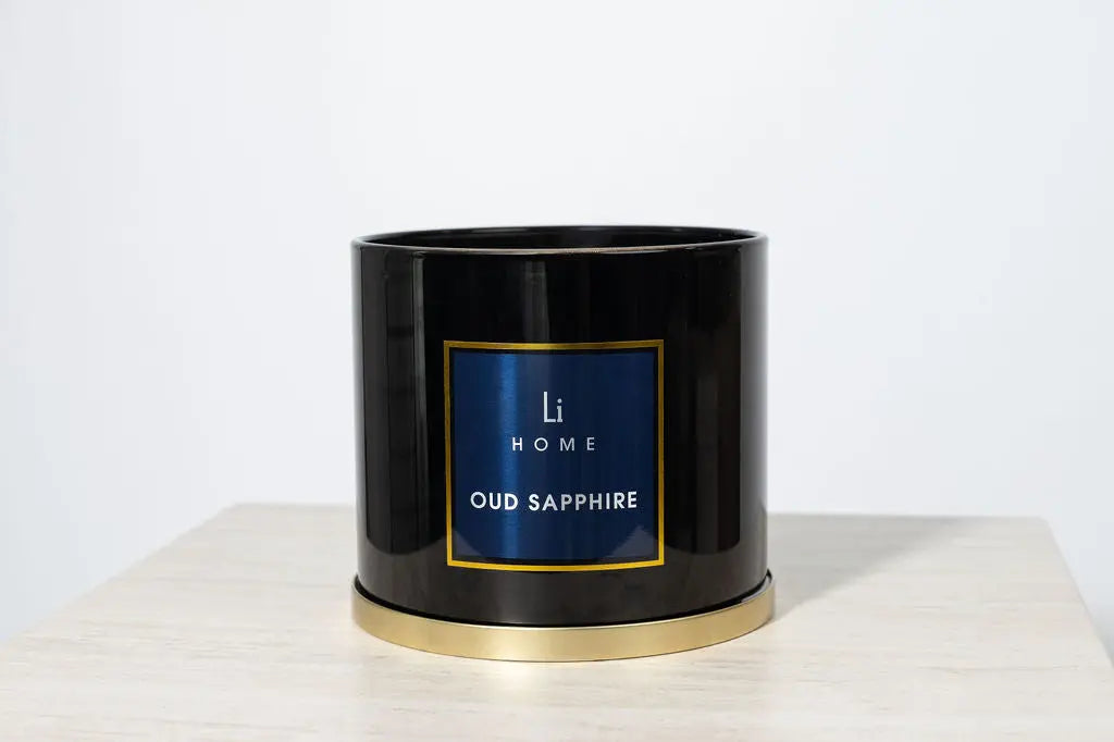 Oud Sapphire - 3 Wick Luxury Candle 1kg Lifestyle Home Collection