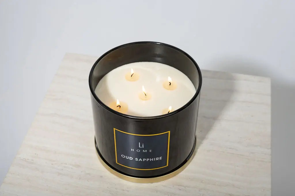 Oud Sapphire - 3 Wick Luxury Candle 1kg Lifestyle Home Collection