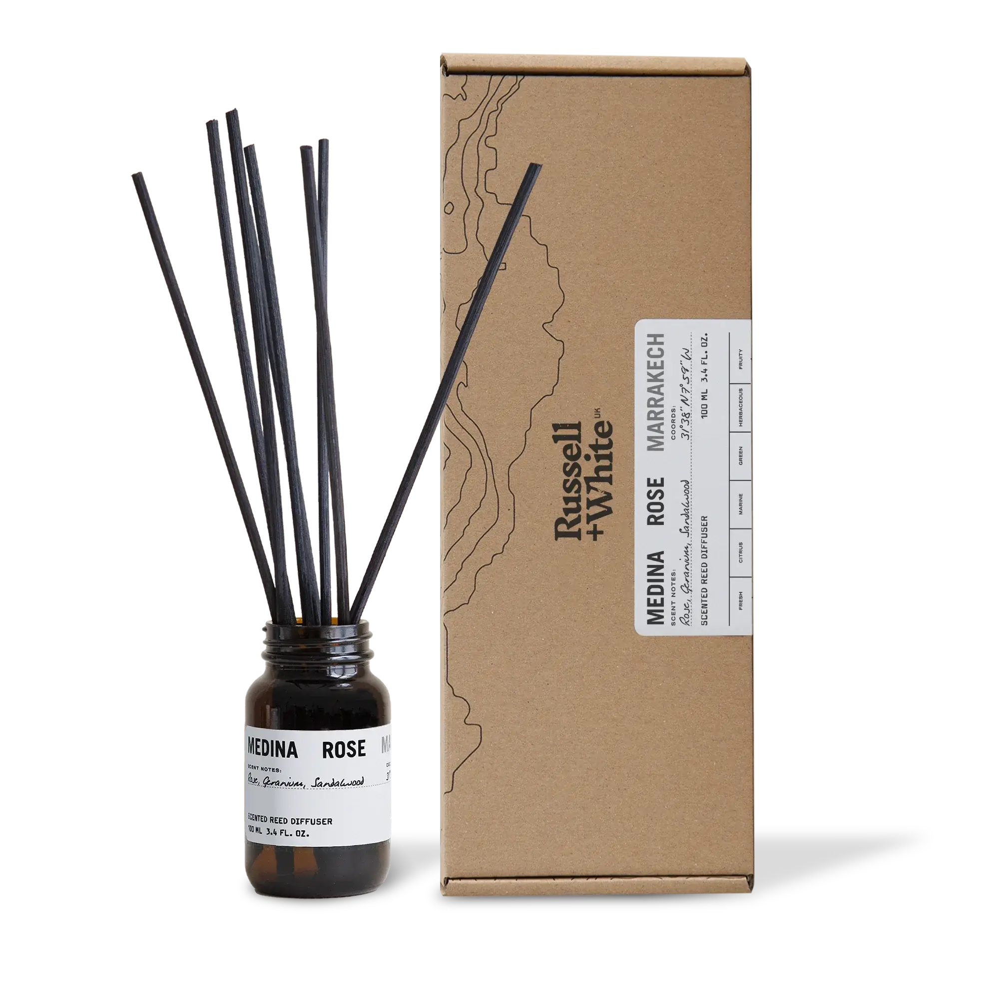 Medina Rose 100ml Reed Diffuser