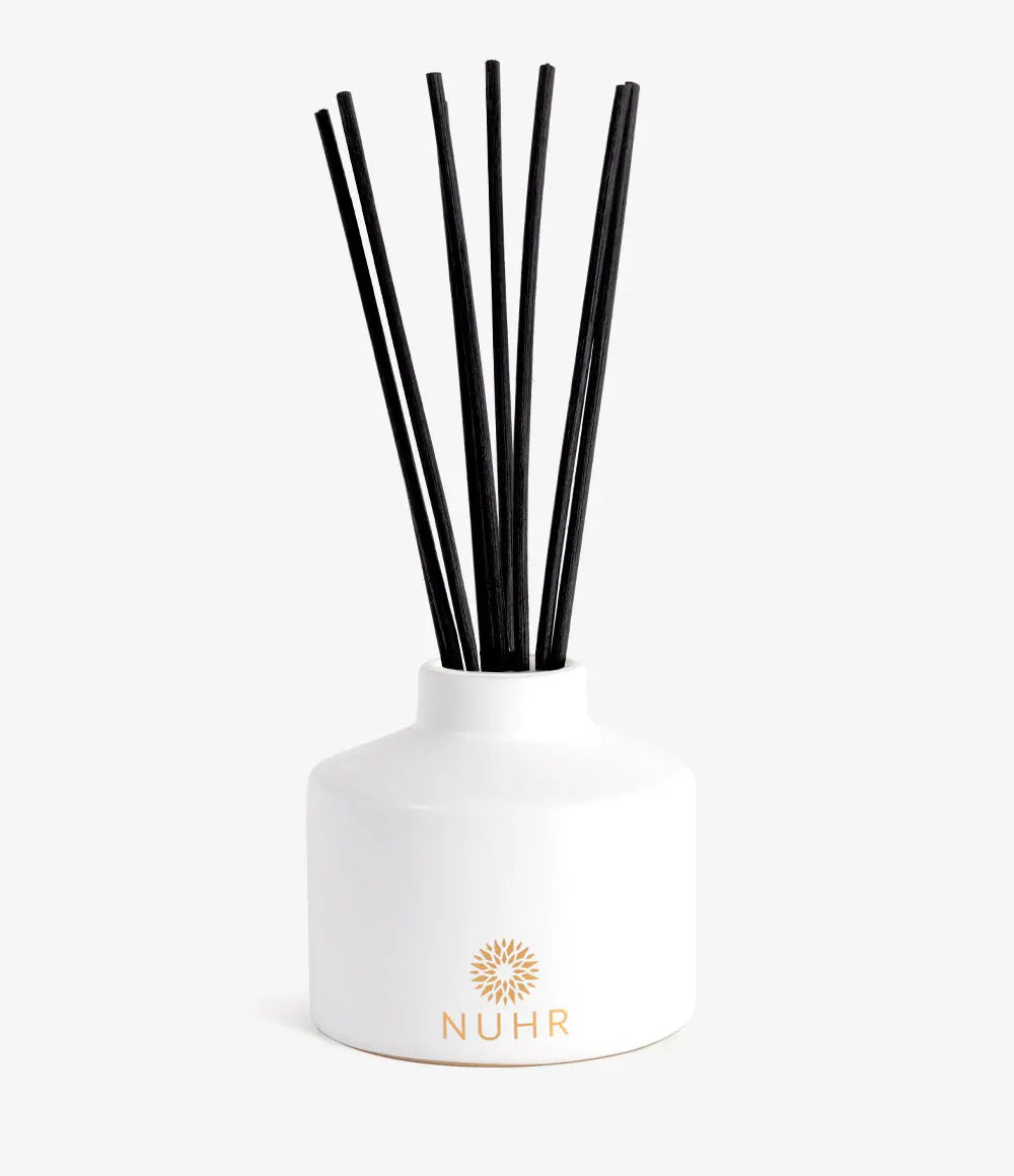 Miraj Reed Diffuser 200ml / 400ml in Black or White Ceramic Holder NUHR Home