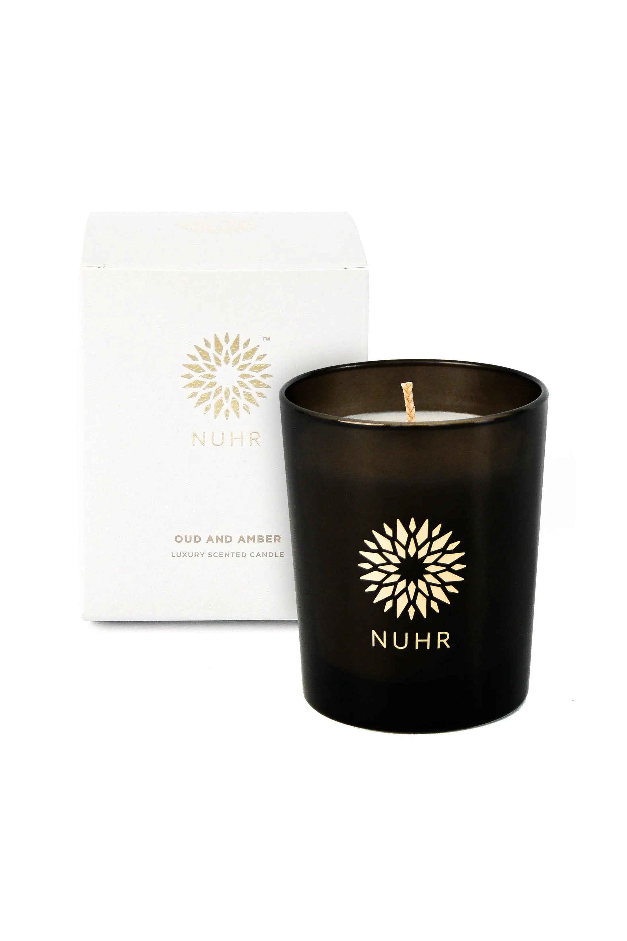 Oud & Amber Luxury Scented Candle NUHR Home