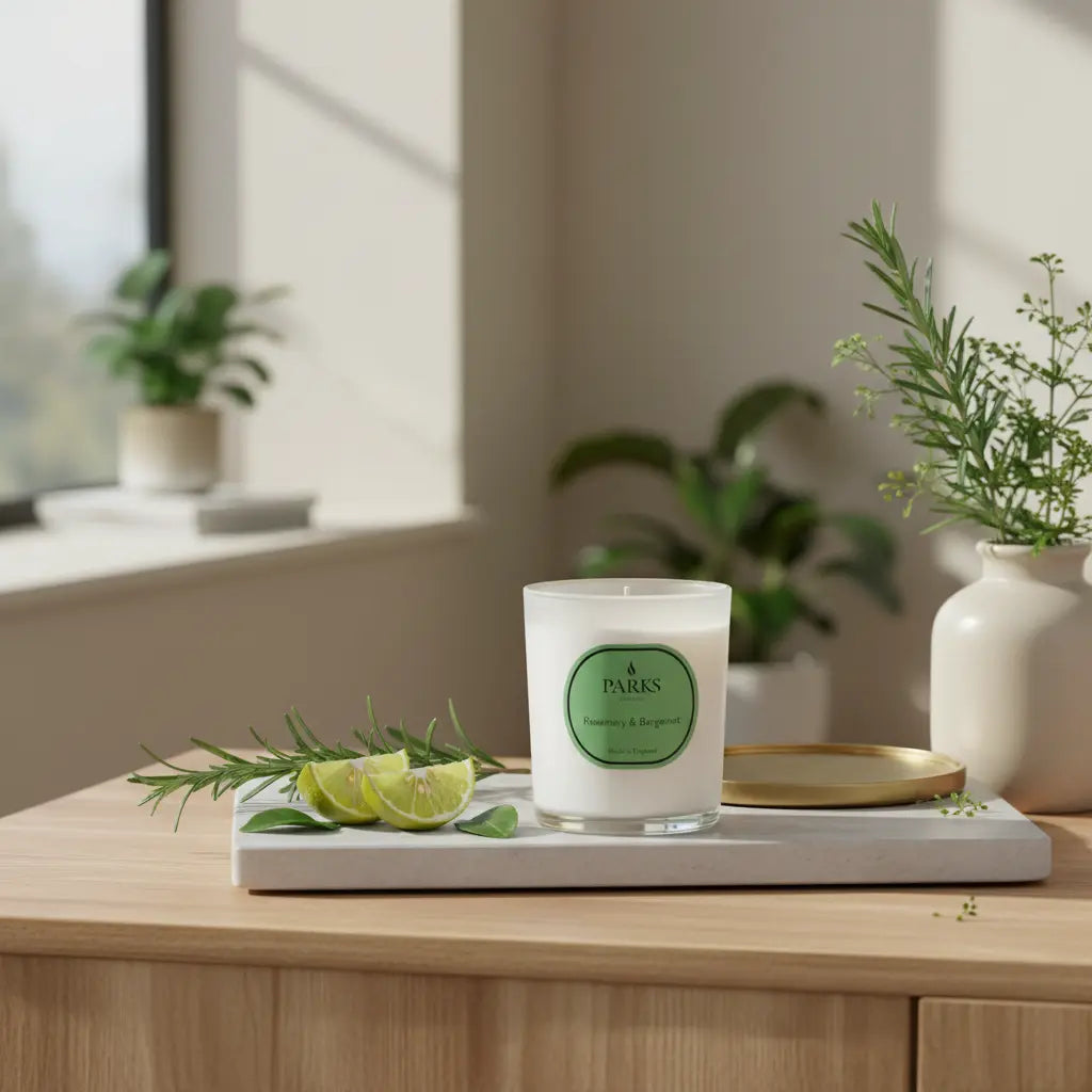 Rosemary & Bergamot Candle — 180g Parks Candles