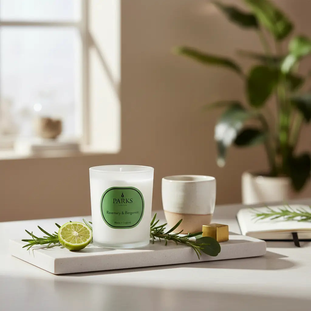 Rosemary & Bergamot Candle — 180g Parks Candles