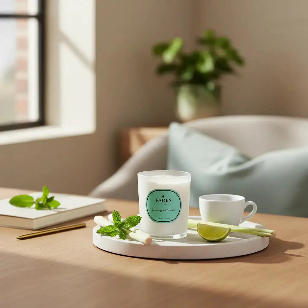 Lemongrass & Mint Candle — 180g Parks Candles