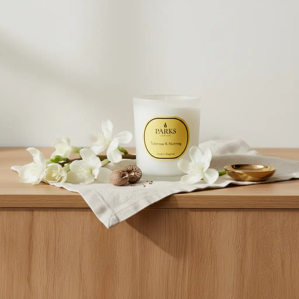 Tuberose & Nutmeg Candle — 180g Parks Candles