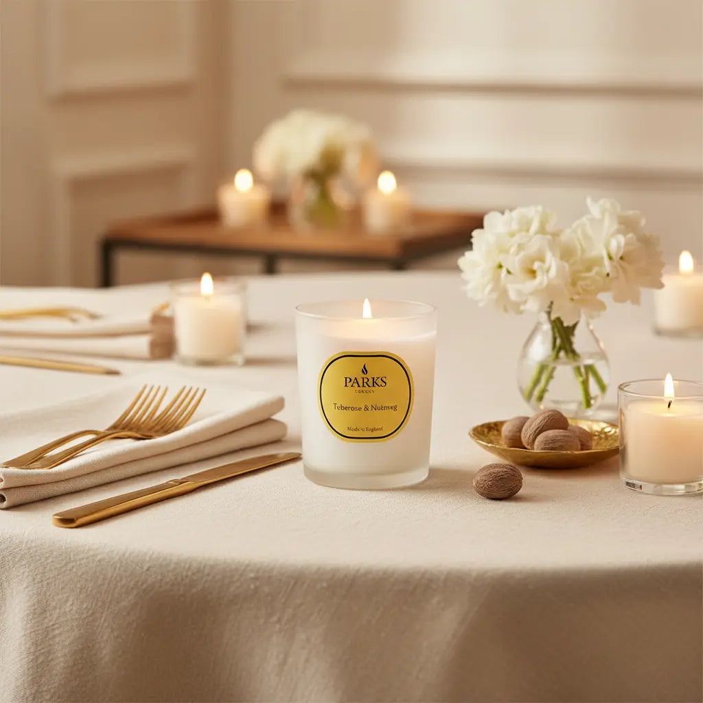 Tuberose & Nutmeg Candle — 180g Parks Candles