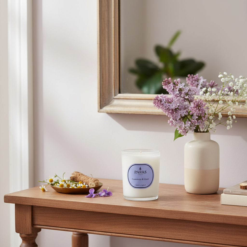 Chamomile & Violet Candle — 180g