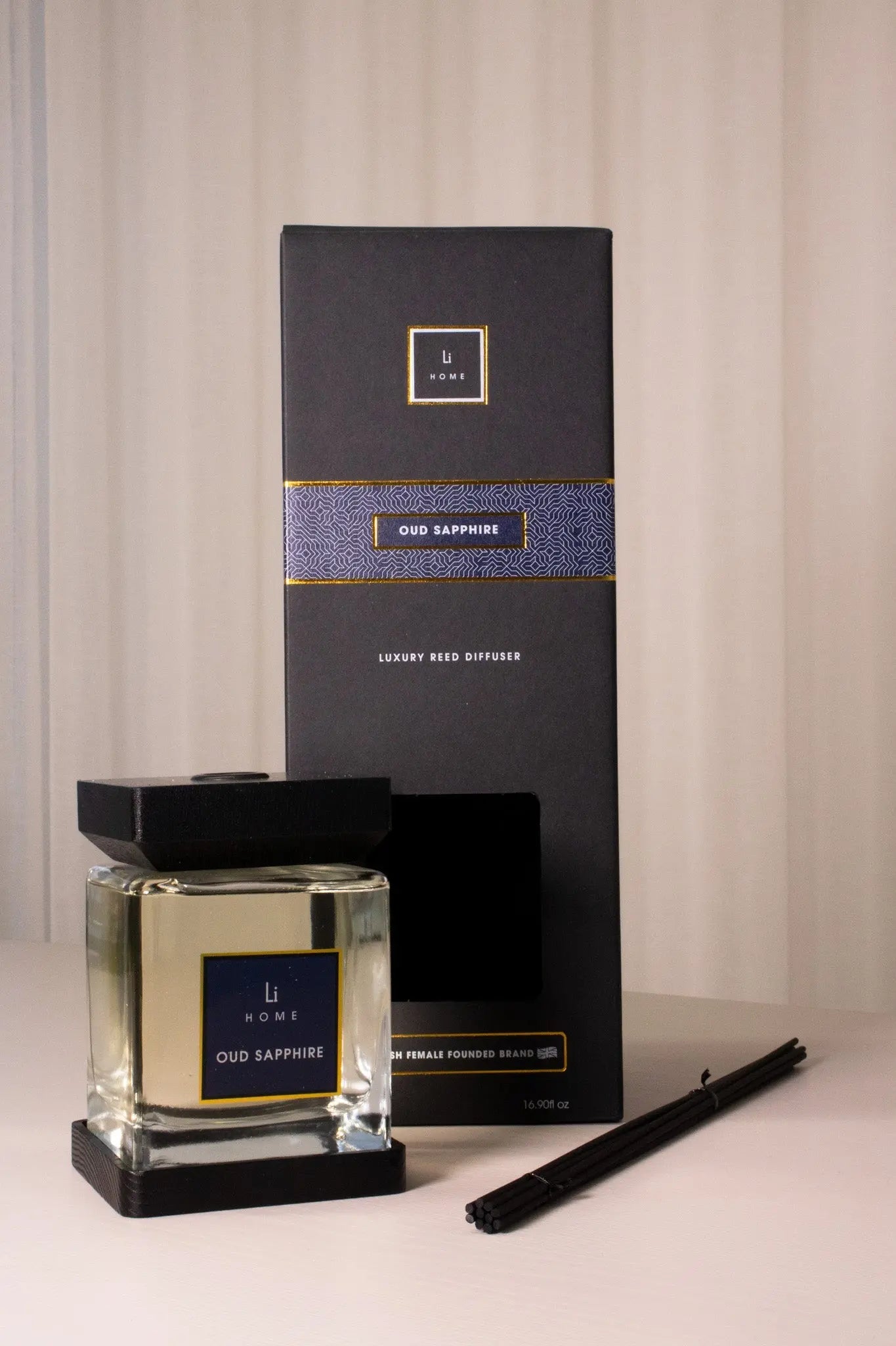 Luxury Square Diffuser - Oud Sapphire Lifestyle Home Collection