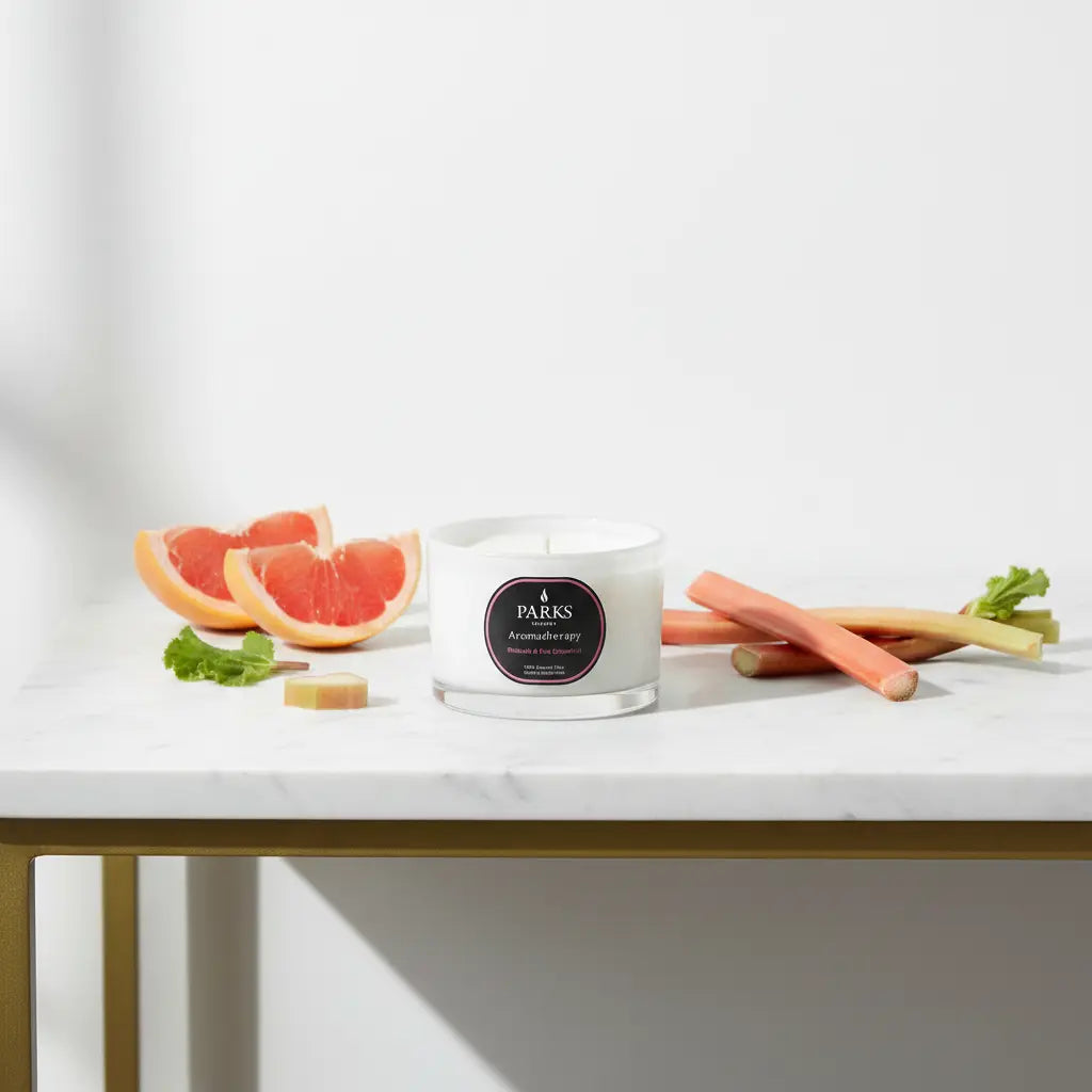 Rhubarb & Pink Grapefruit Travel Candle