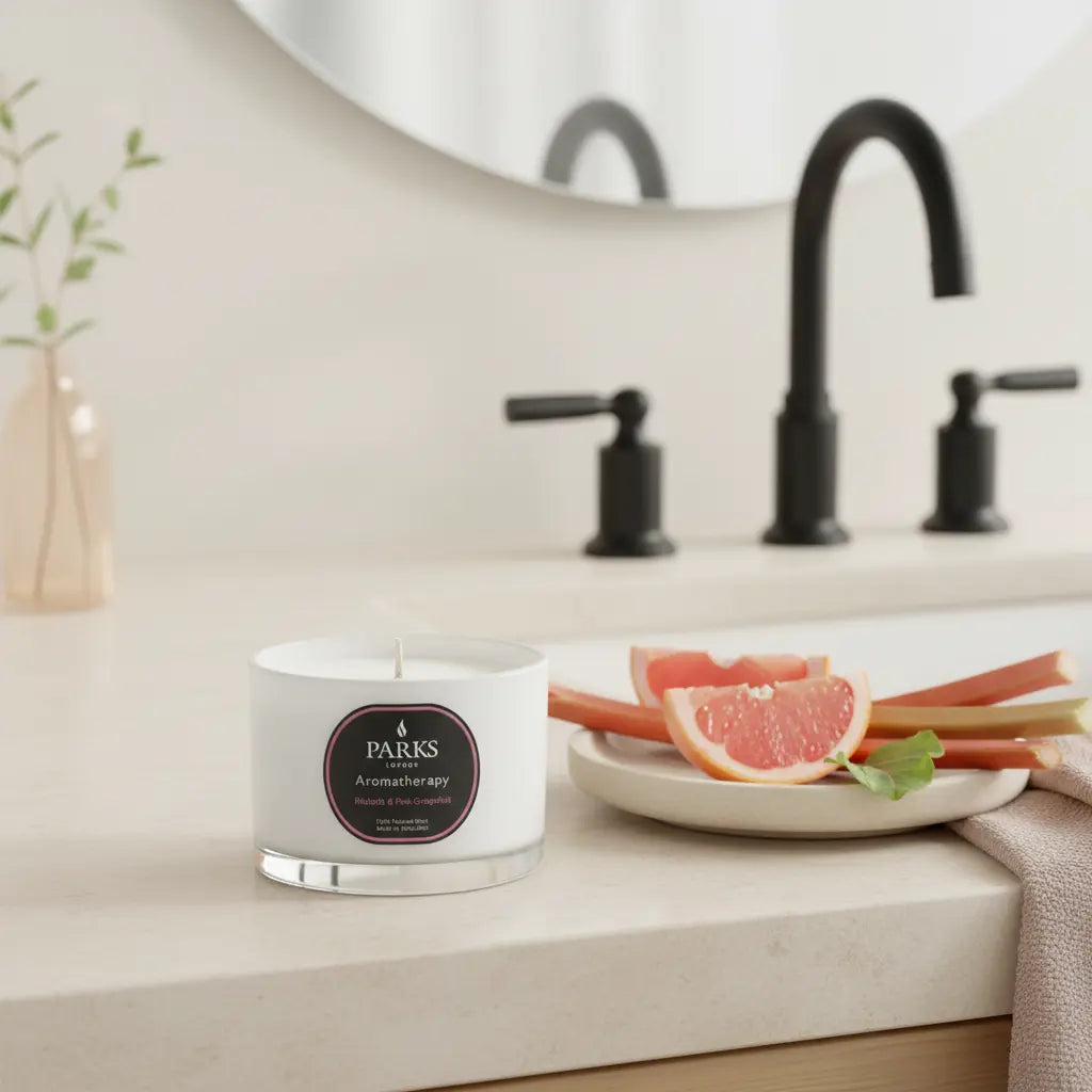 Rhubarb & Pink Grapefruit Travel Candle