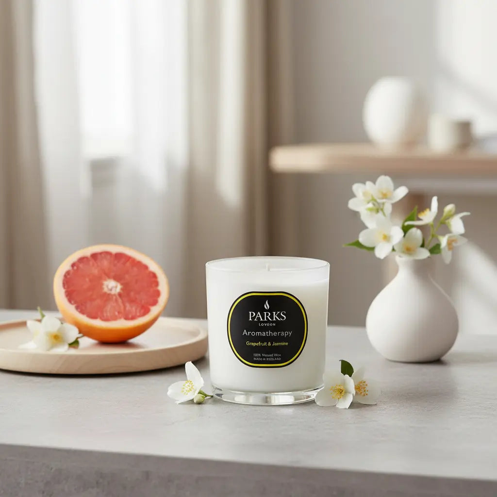 Grapefruit & Jasmine Candle — 220g Parks Candles