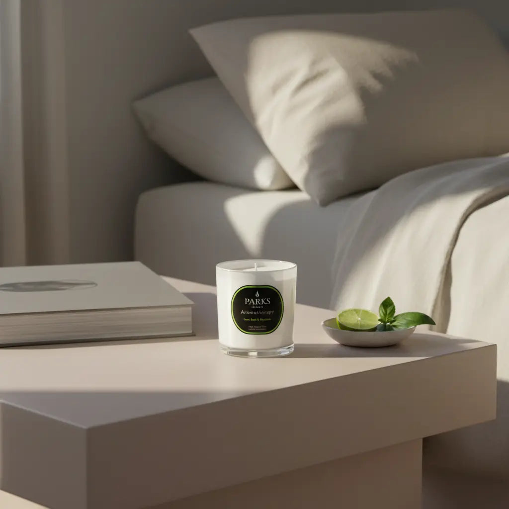 Lime, Basil & Mandarin Candle — 220g Parks Candles