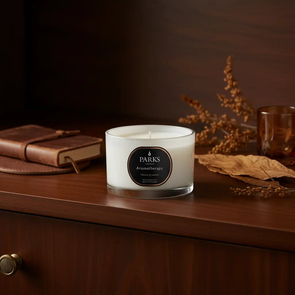 Tobacco & Leather Travel Candle
