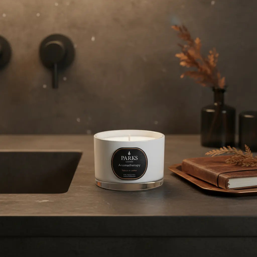 Tobacco & Leather Travel Candle