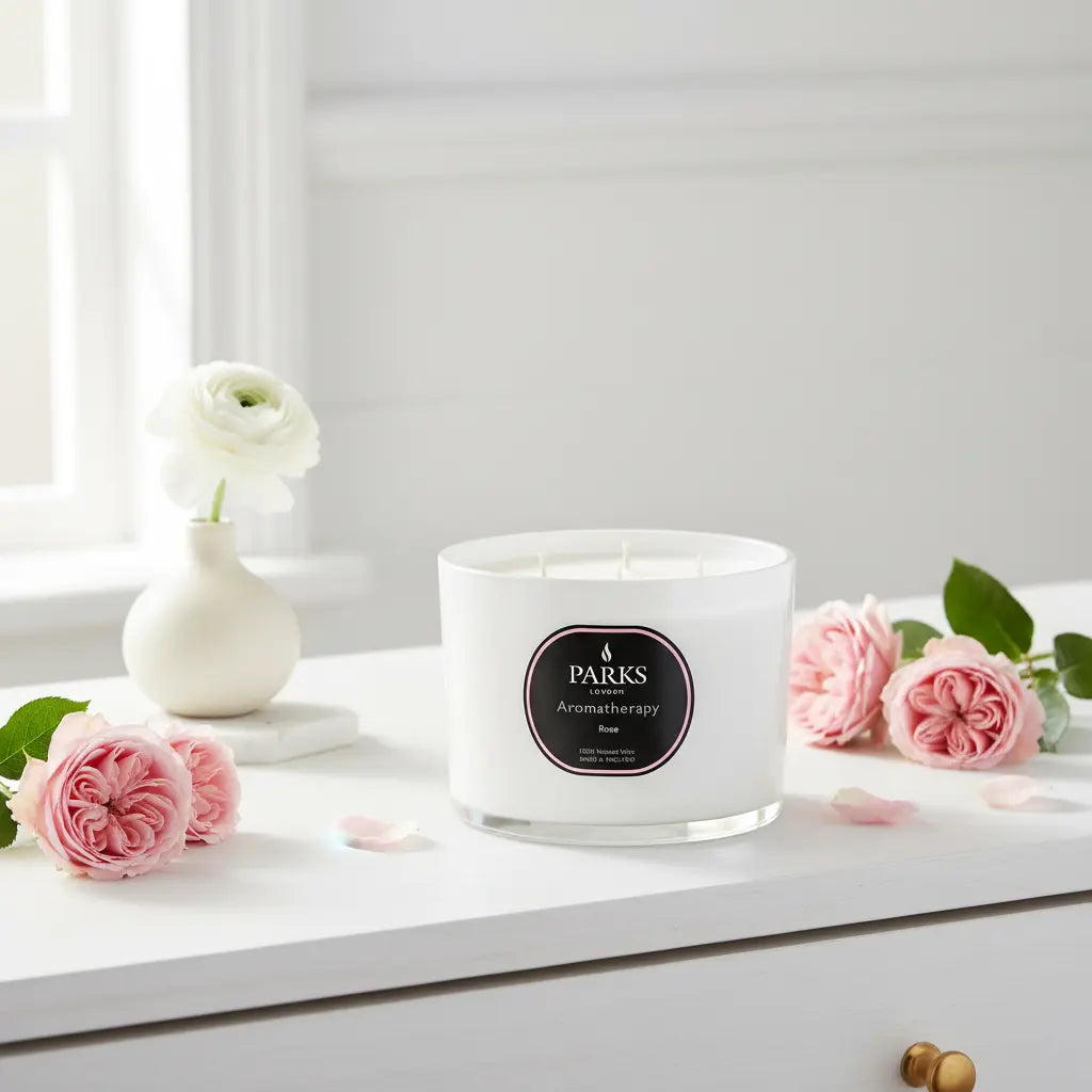Rose 3 Wick Candle