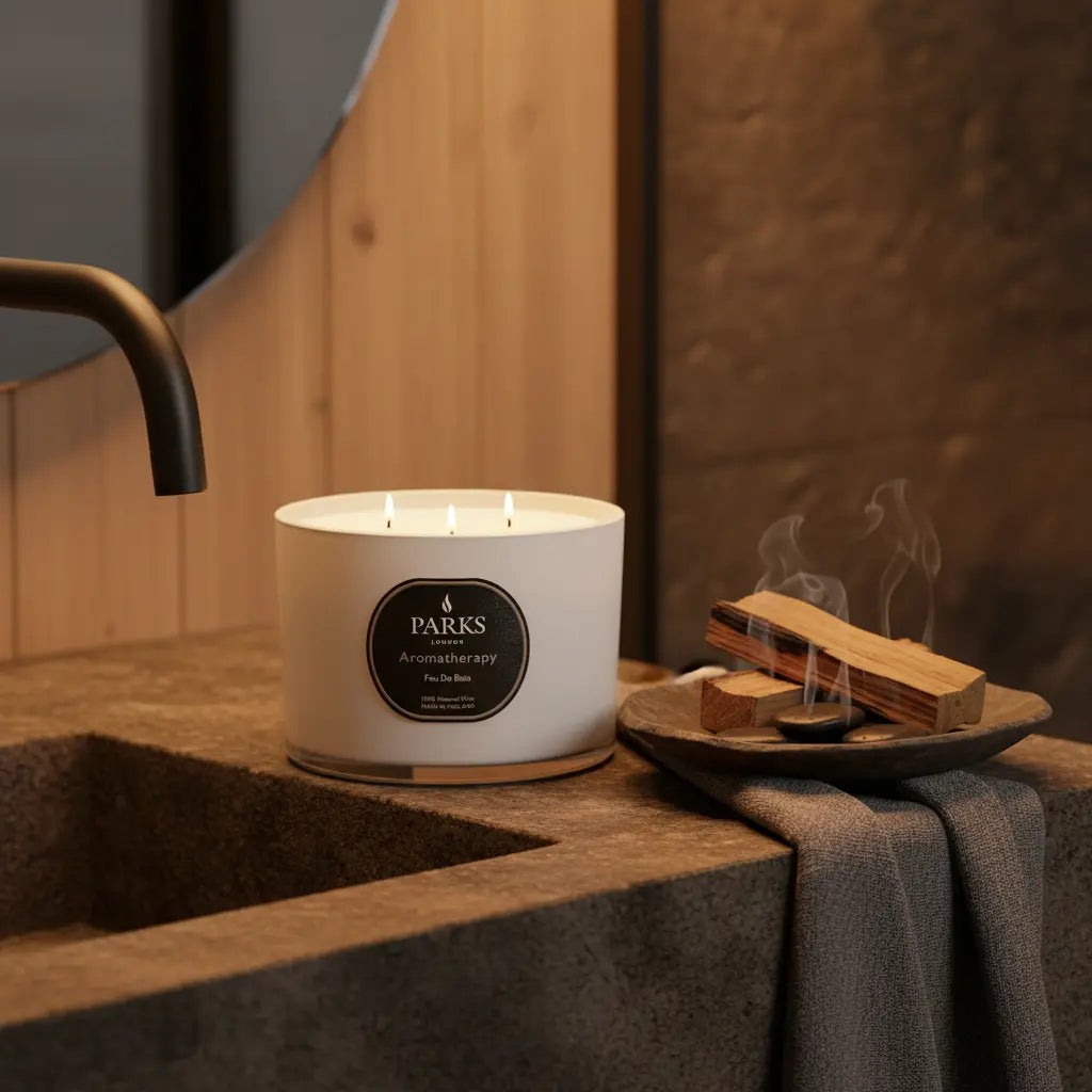 Feu de Bois 3 Wick Candle Parks Candles