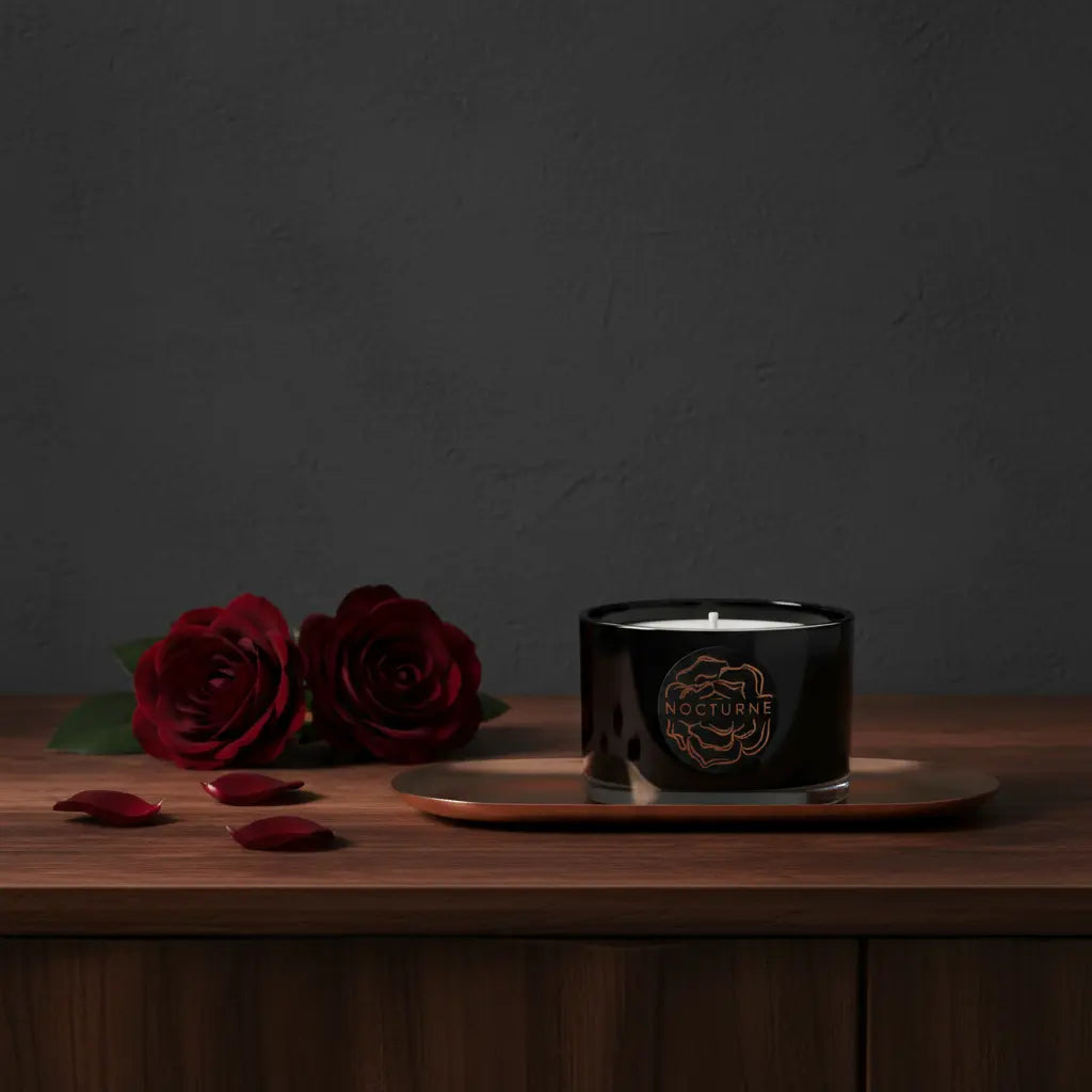 Nocturne Dark Rose Travel Candle