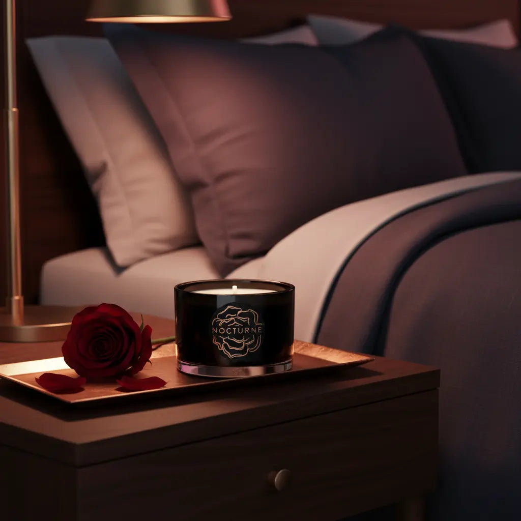 Nocturne Dark Rose Travel Candle
