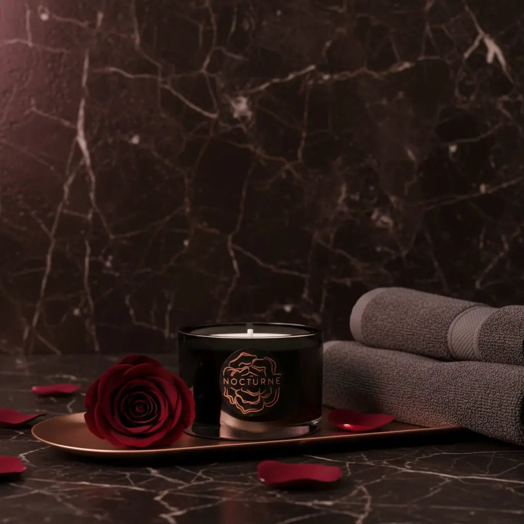 Nocturne Dark Rose Travel Candle