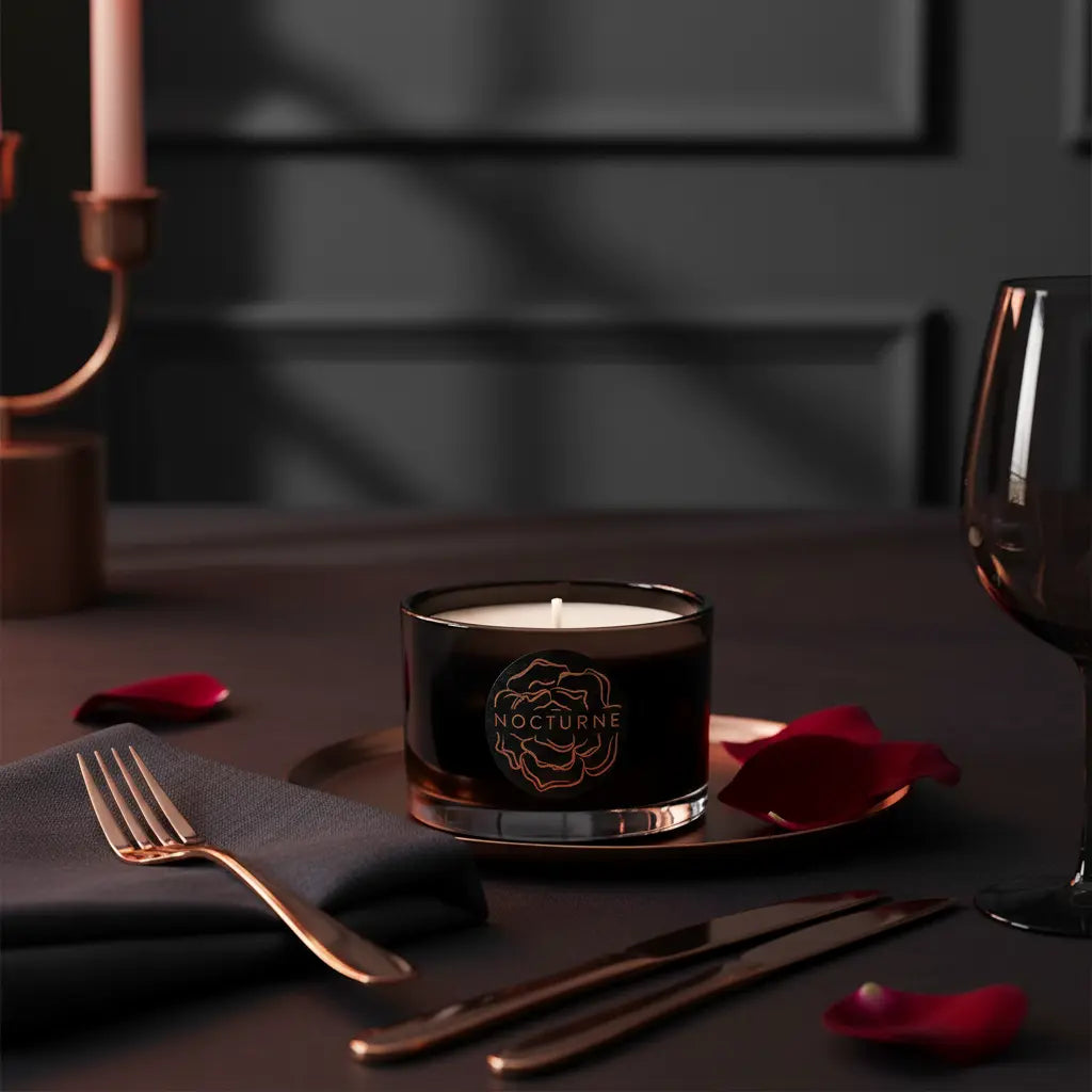 Nocturne Dark Rose Travel Candle