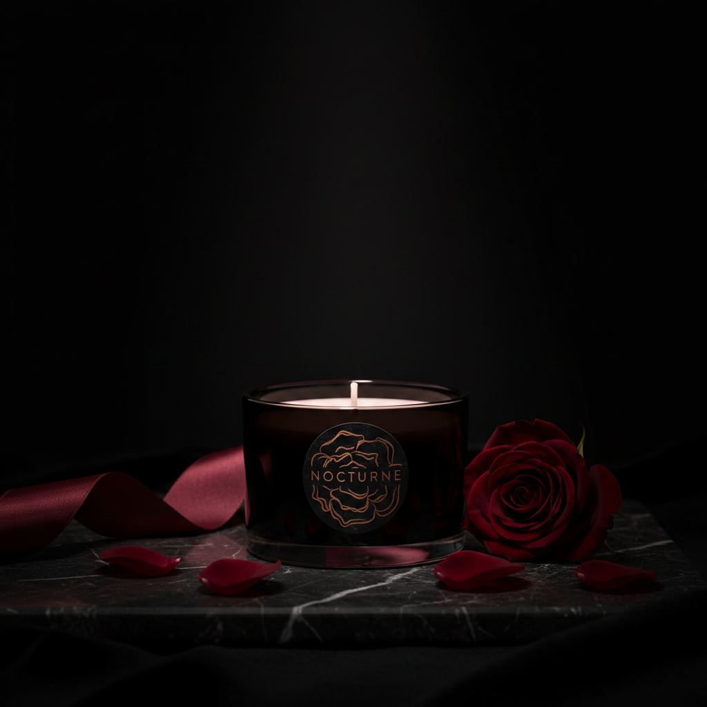 Nocturne Dark Rose Travel Candle