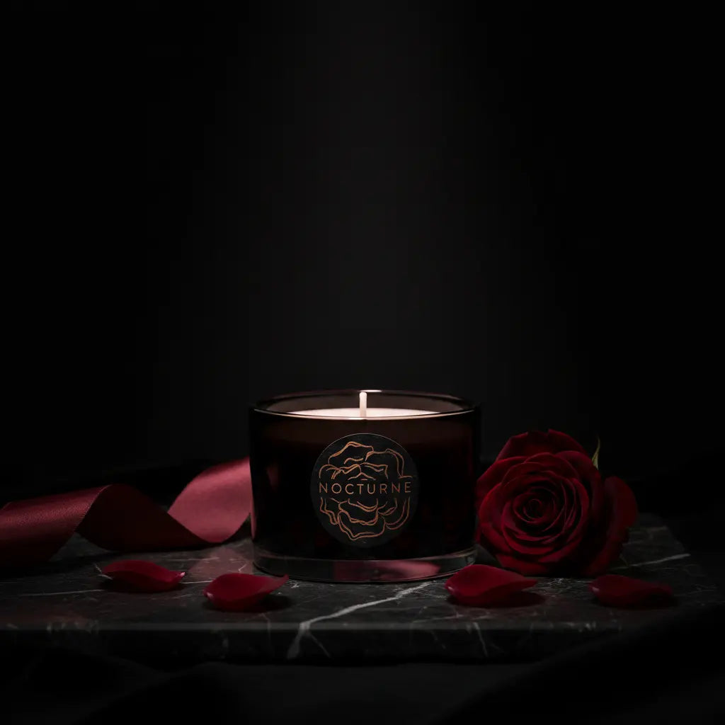 Nocturne Dark Rose Travel Candle