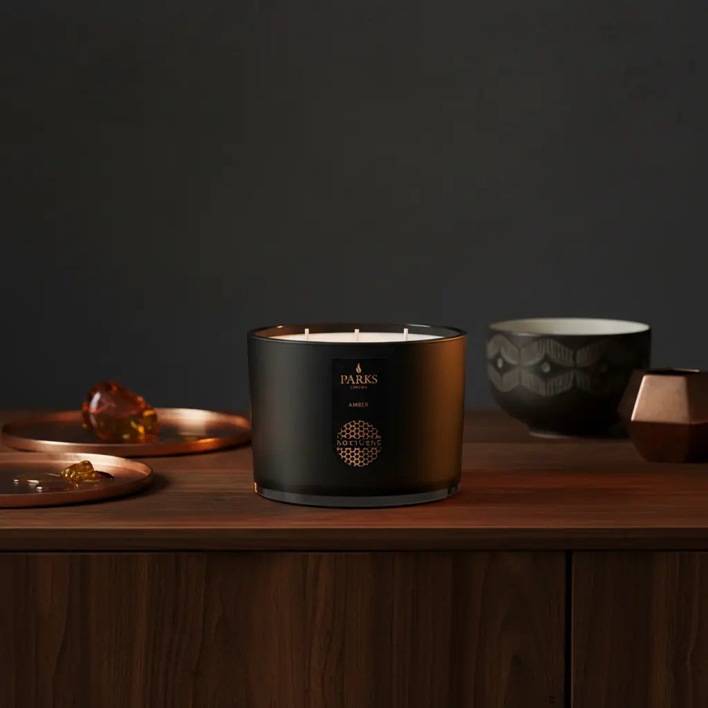 Amber 3 Wick Candle