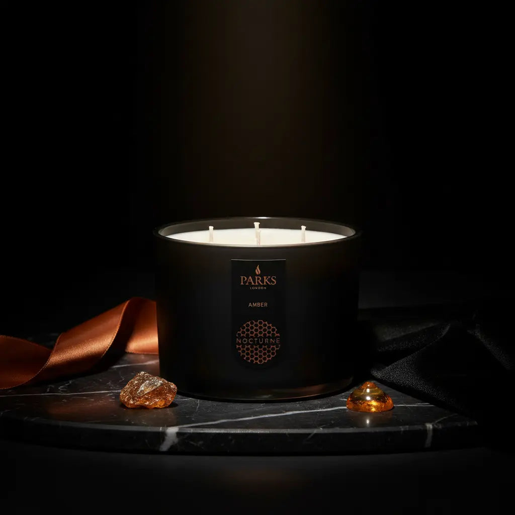 Amber 3 Wick Candle