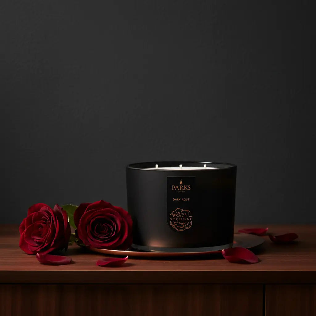 Dark Rose 3 Wick Candle