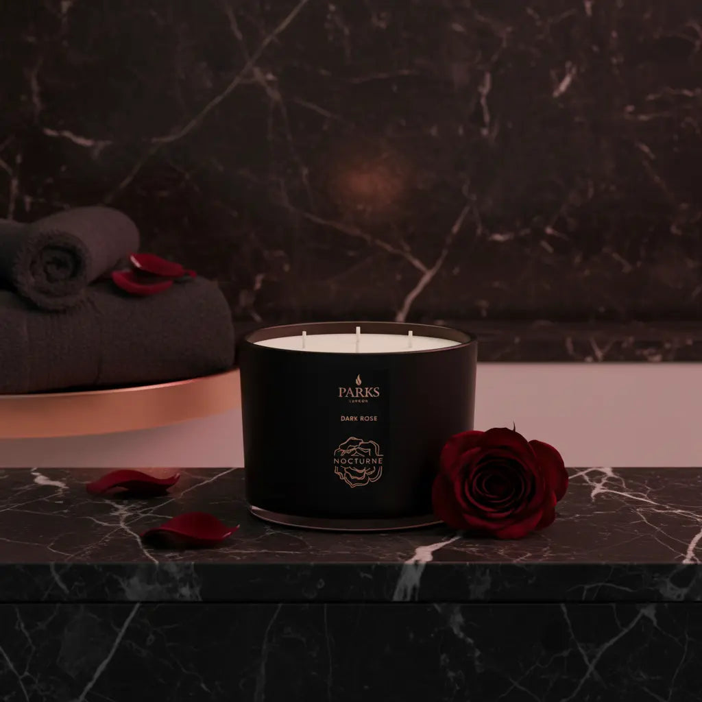 Dark Rose 3 Wick Candle