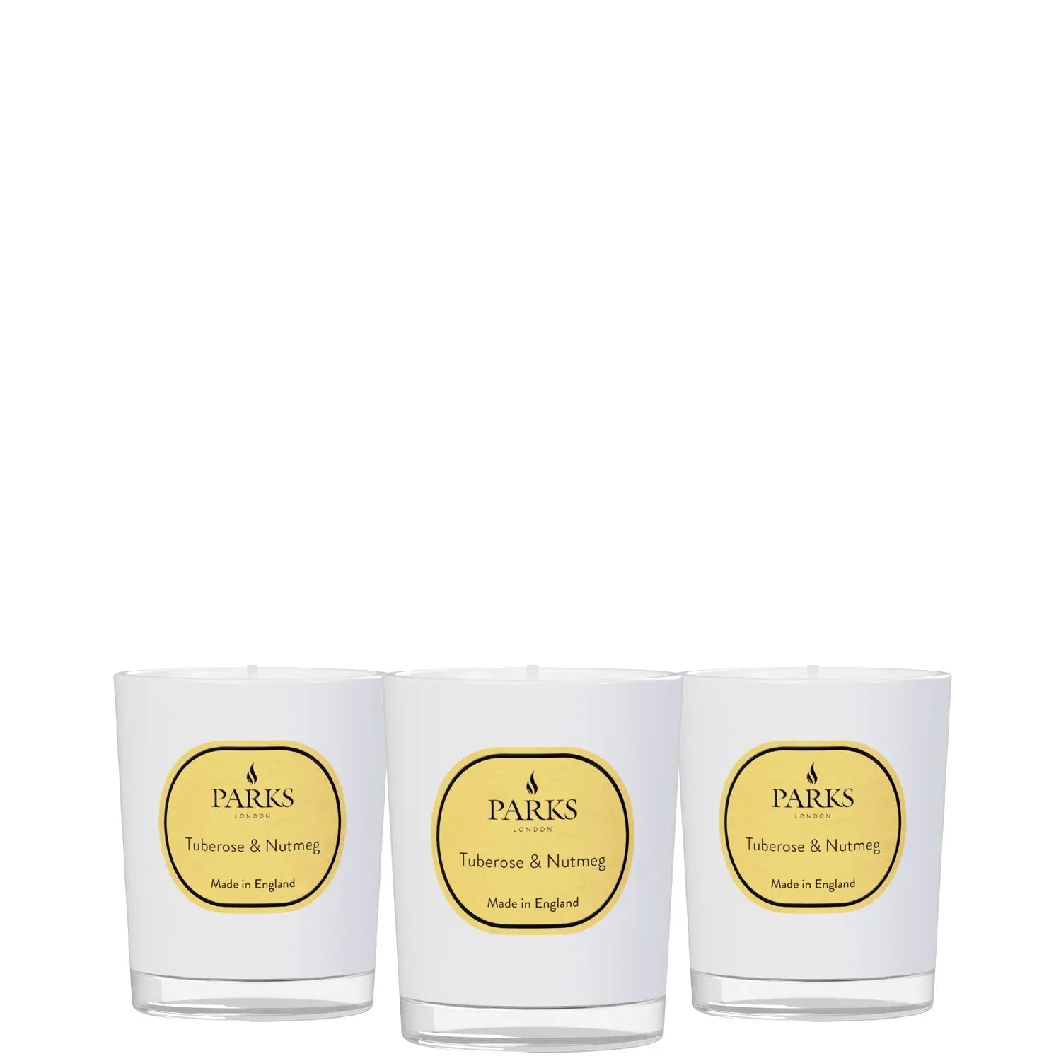 X 3 Tuberose & Nutmeg Candle — 50g Parks Candles