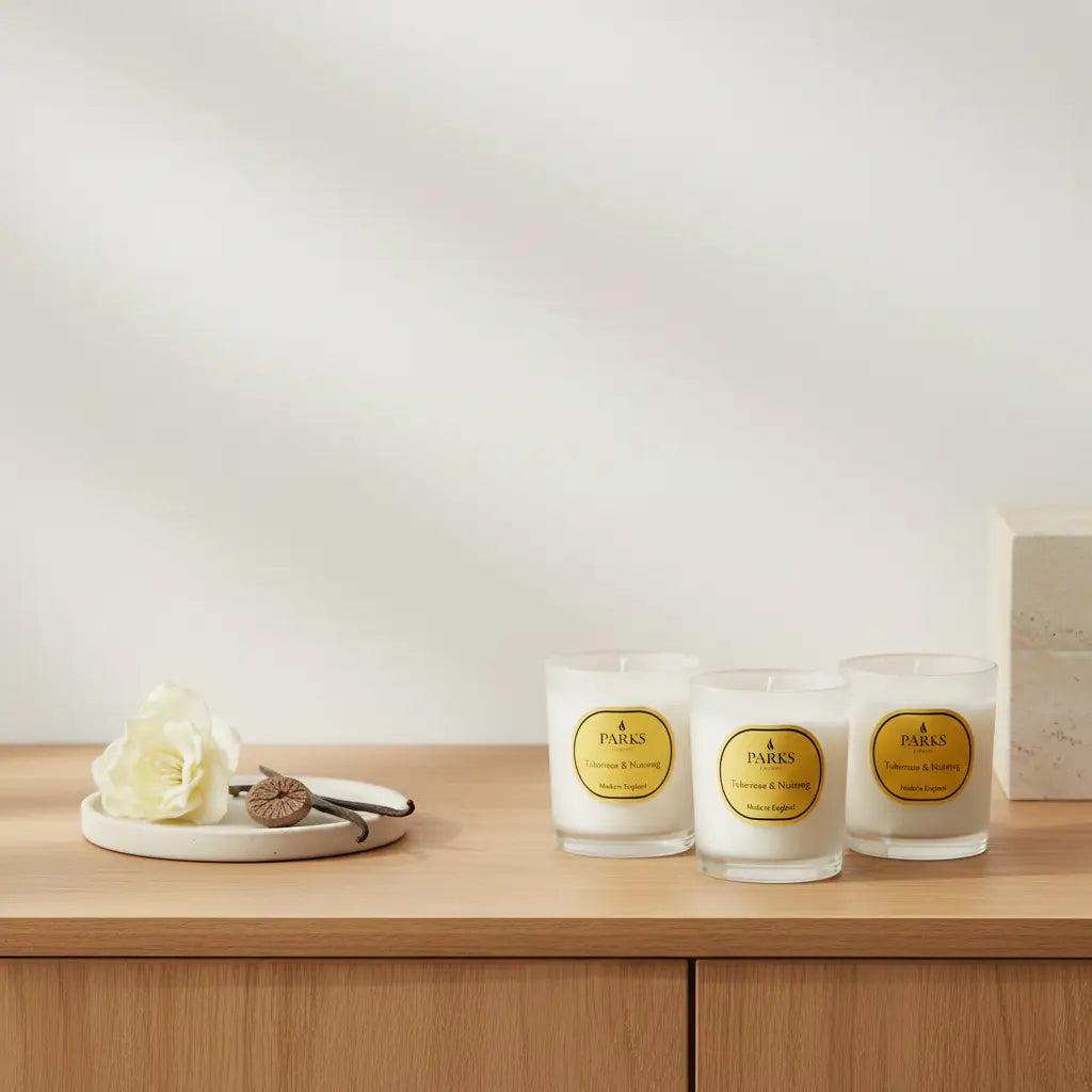 X 3 Tuberose & Nutmeg Candle — 50g Parks Candles
