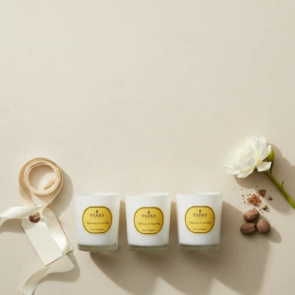 X 3 Tuberose & Nutmeg Candle — 50g Parks Candles