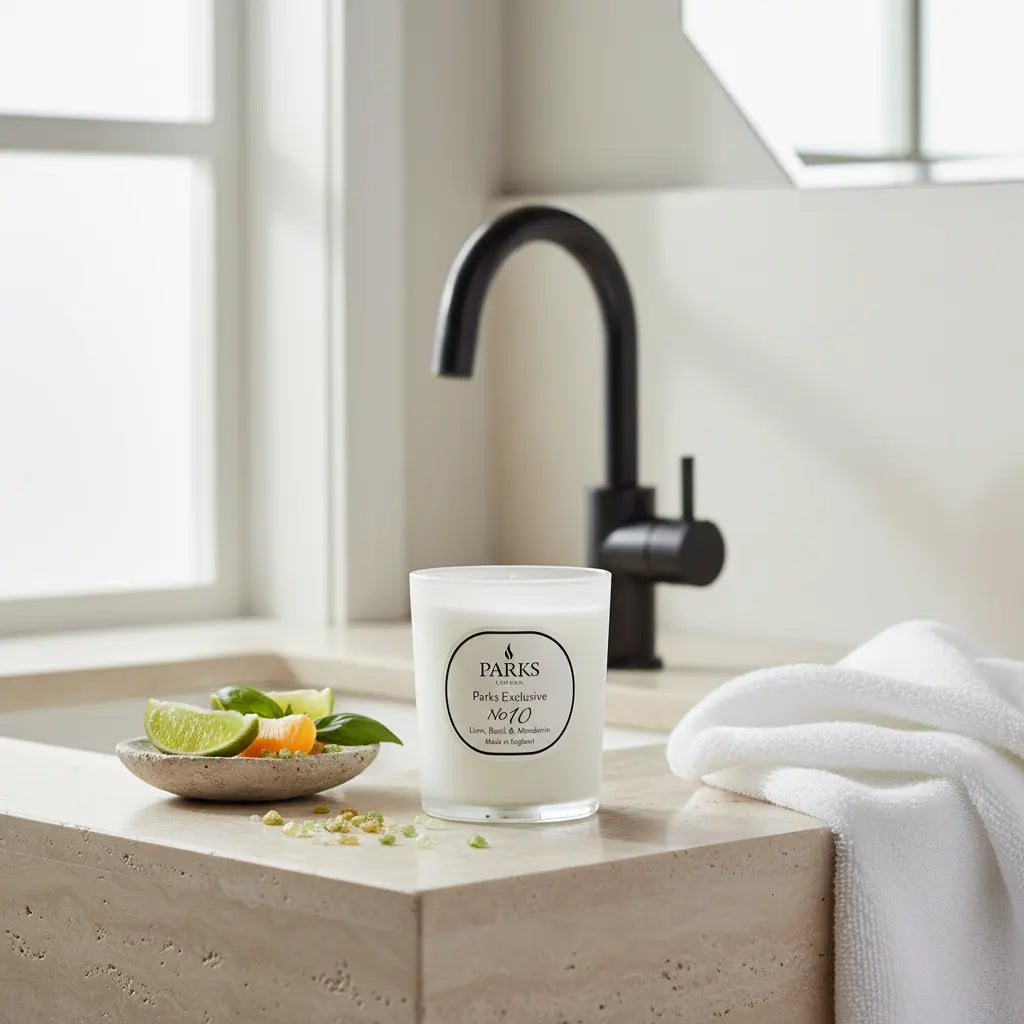No. 10 – Lime, Basil and Mandarin Candle — 180g Parks Candles