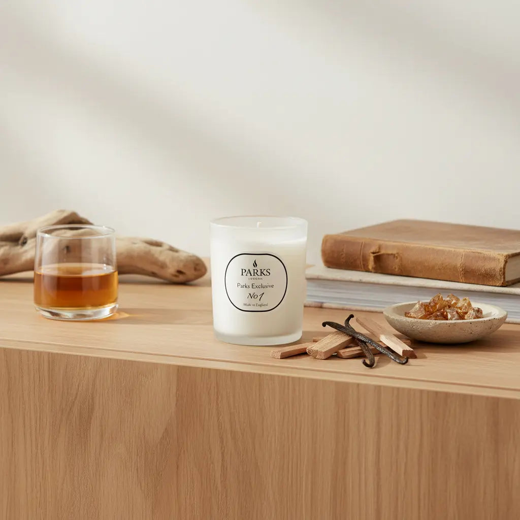 No. 1 – Sandalwood & Vanilla Candle — 180g Parks Candles