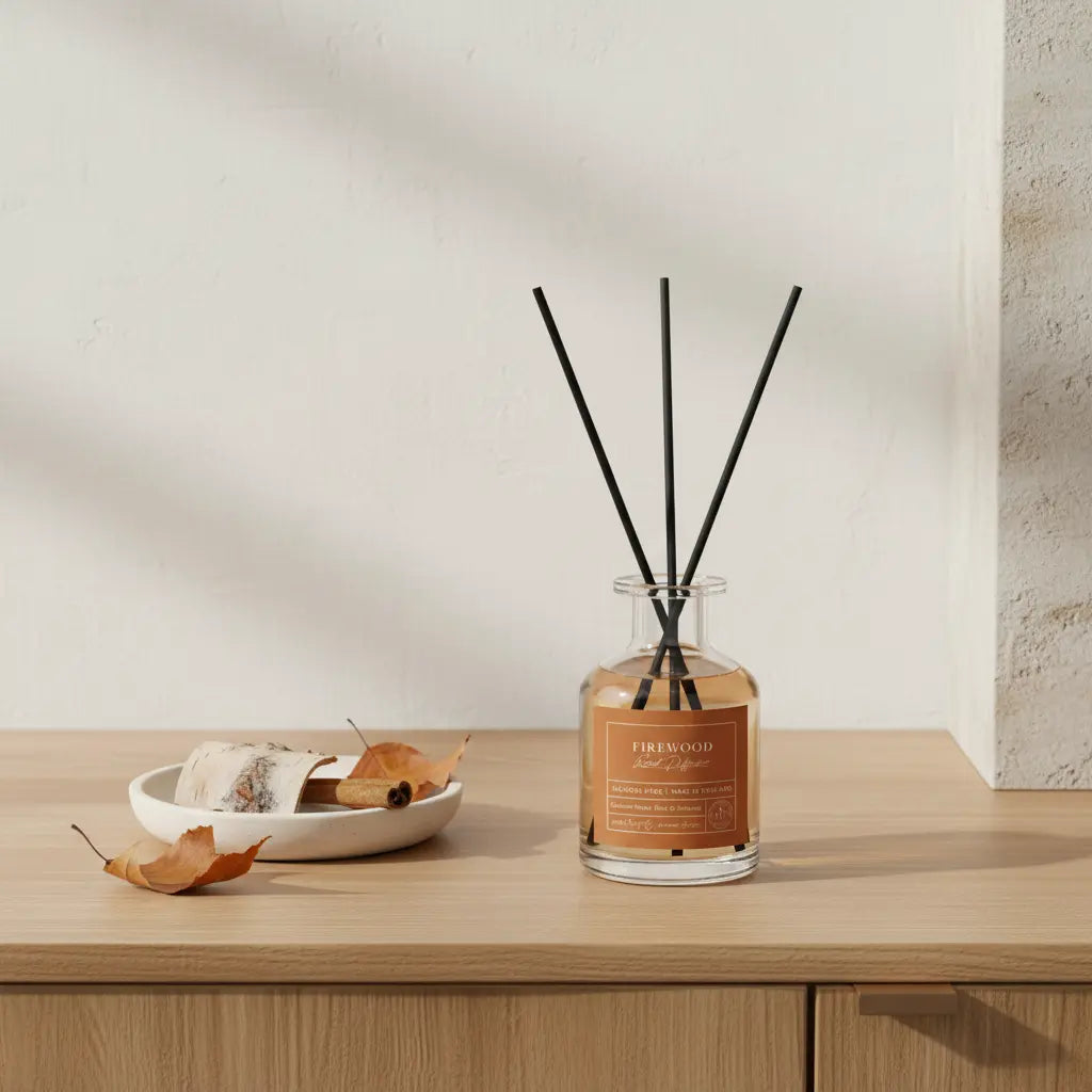 Autumn Special Edition Firewood Reed Diffuser — 100ml Parks Candles