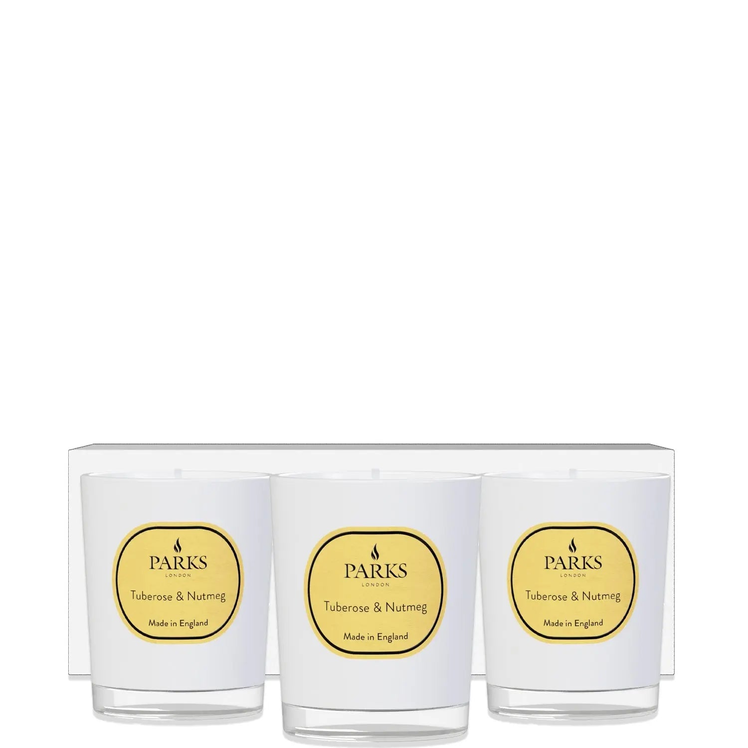 X 3 Tuberose & Nutmeg Candle — 50g Parks Candles