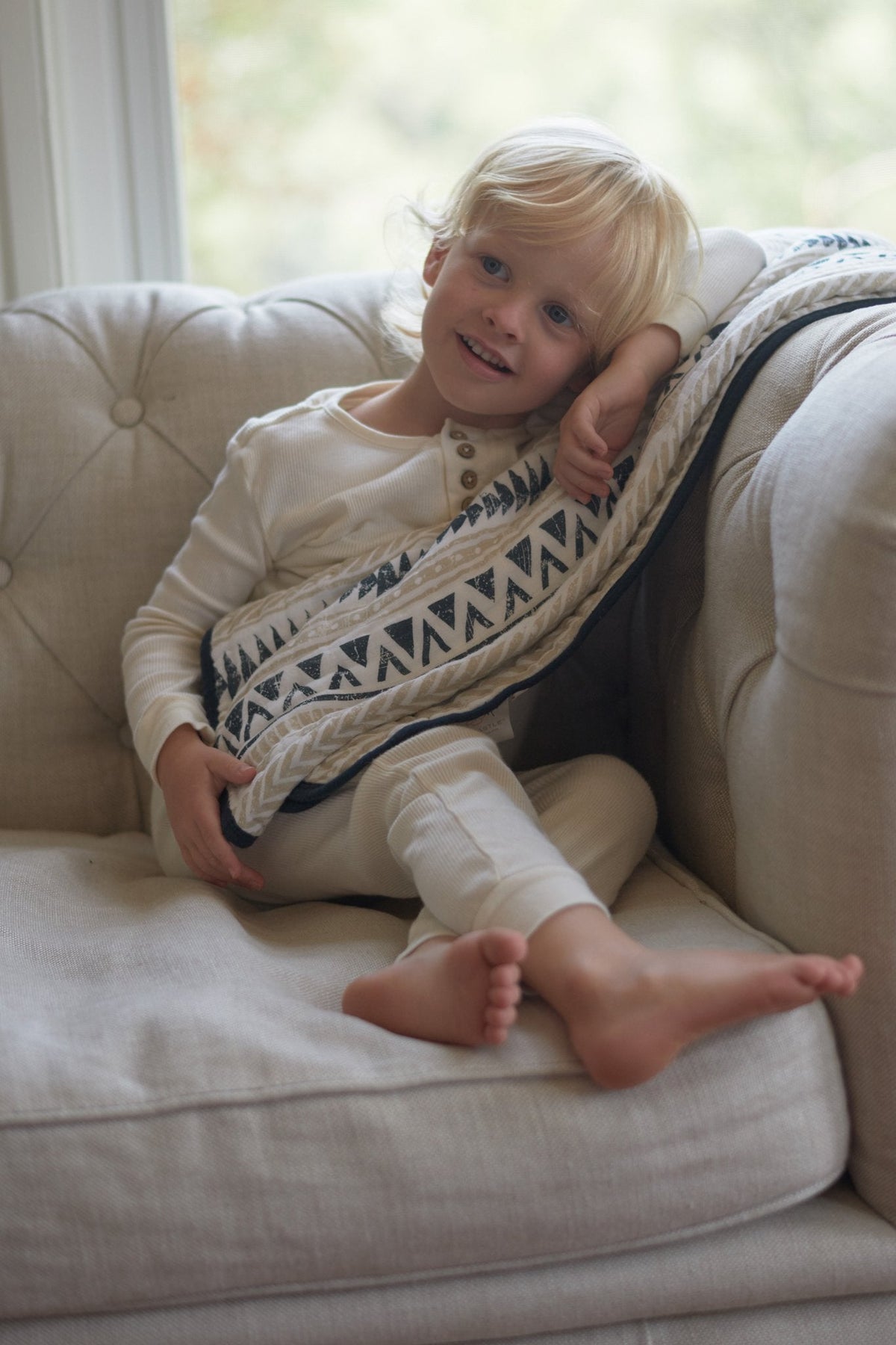 Pyramid Print Newcastle Blanket