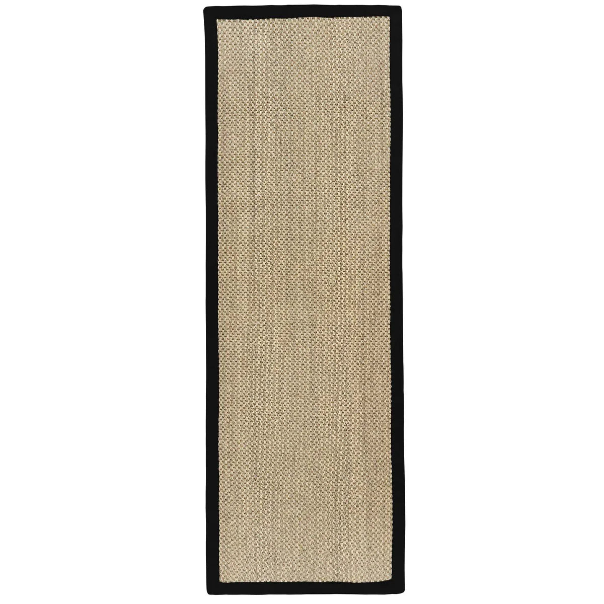 Sisal Rug Light Beige | Black Border