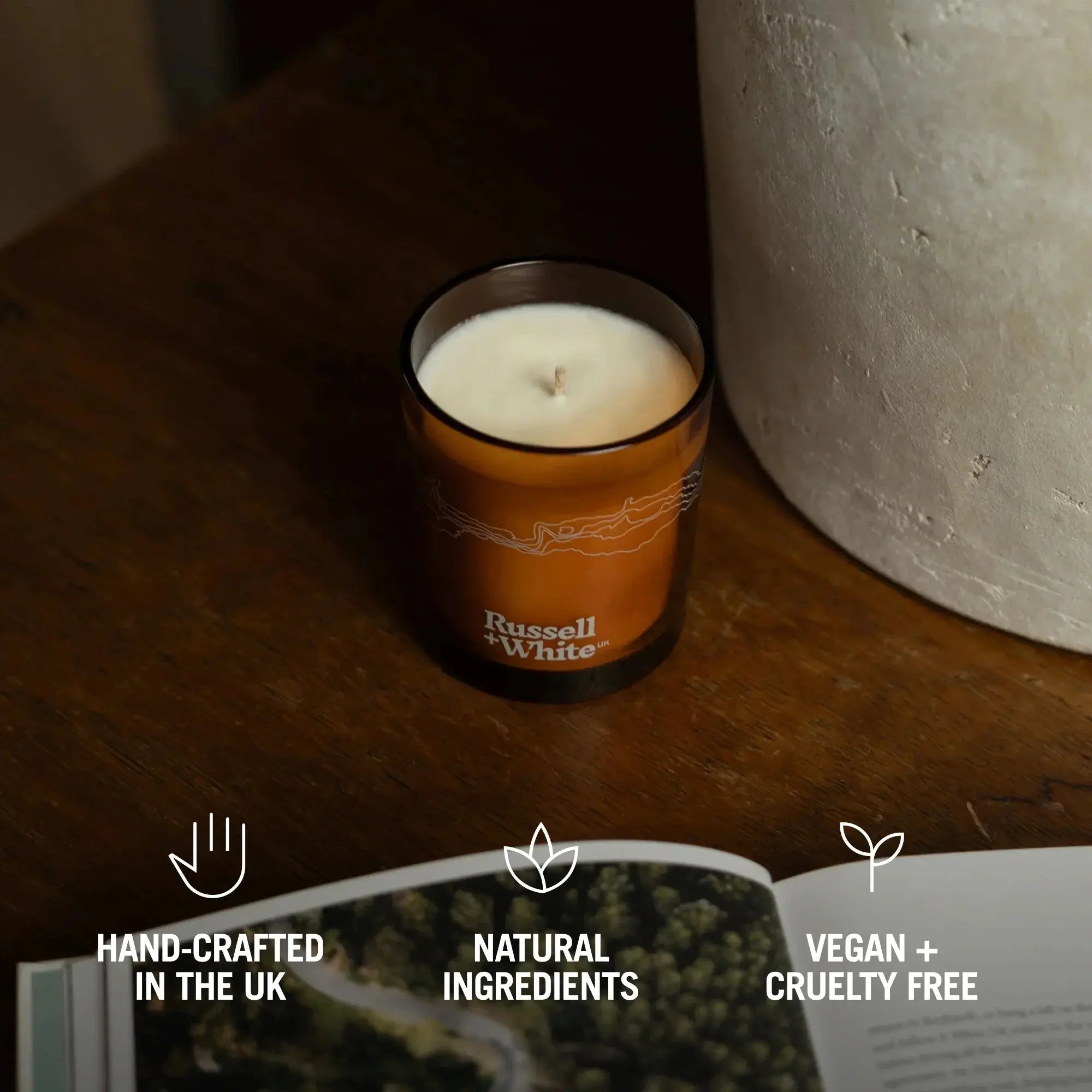 Firenze Leather 250g Scented Soy Candle