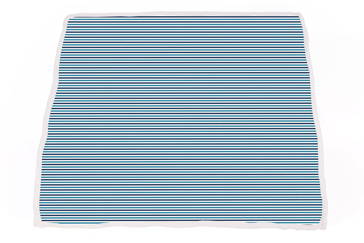 Vintage Steam Trains and Blue Stripe Newcastle Blanket